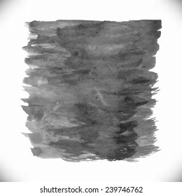 The texture of the watercolor. Make realistic vector illustration. Applying the texture you get the original picture. Vector monochrome picture in the grunge style.