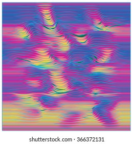 Texture waves colorful vector background