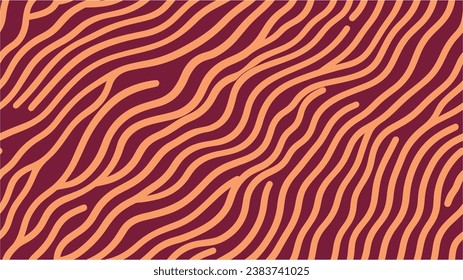 Textura con líneas onduladas, curvas. Fondo de pantalla del sitio web. Plantilla para empaquetado. Imagen digital con franjas psicodélicas. Ilustración vectorial. Mosaico. Composición dinámica de formas. Sin inconveniente.