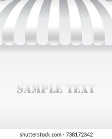 Texture of white awning background