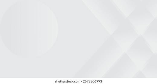 Textur Weiße geometrische abstrakte Hintergrund Überlappungsschicht auf hellen Raum mit Linien Effekt Dekoration. Modernes grafisches Design Element Kreise Stil Konzept für Banner, Premium Design