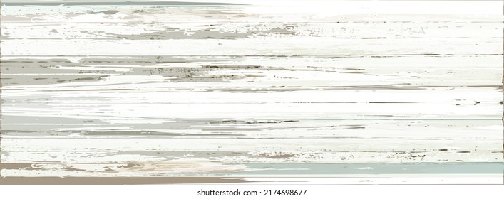 Texture of white, light beige, gray, blue wood. Rectangular seamless background for text placement.