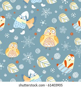 The texture of winter owls