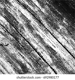 texture wood. black dots, circles. monochrome texture. black and white background. grunge texture. halftone effect. vector illustration