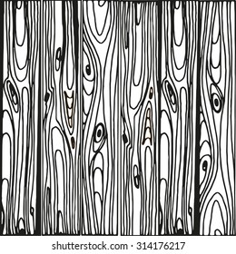 texture of a wood planks.black and white vector