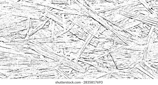 Texture of wood-chip slab. vector monochrome illustration 