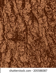 Texture of wooden bark in vector format. Abstract background. 