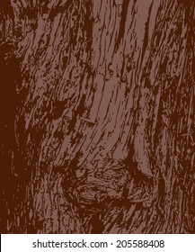 Texture of wooden bark in vector format. Abstract background. 