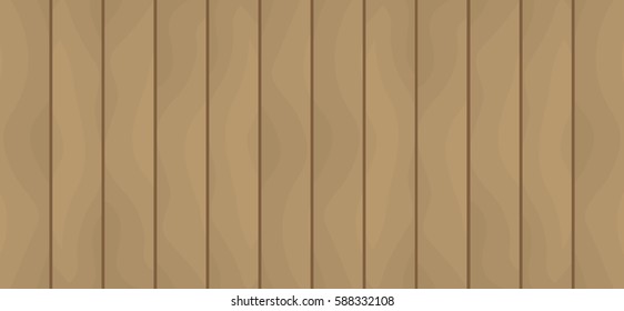 Texture of wooden boards. Brown table flat vector background EPS 10