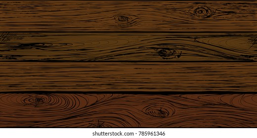 Texture of wooden boards. Seamless pattern.  wooden background of weathered boards. Vector illustration