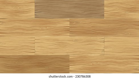 Texture of wooden floor boards of different shades. Seamless pattern.