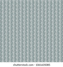 Texture of wool knitted sweater with parallel ridges. Blue cotton fabric with chain stripes. Vector illustration.