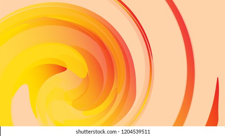 The texture is yellow abstract, the background of cosmic energetic magical beautiful bright multicolored bubbles bubbles circles lines stripes spirals and geometric shapes. Vector illustration.
