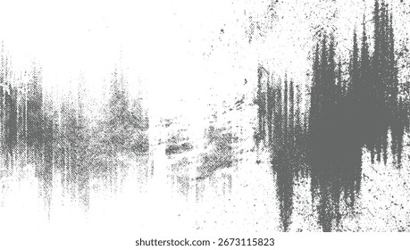 Um padrão texturizado abstrato com manchas cinzas e listras contra um fundo branco.