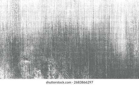 A textured abstract pattern of gray and white dots and lines creating a distressed visual effect.