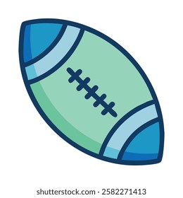 A textured American football ball used in professional and recreational games