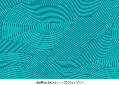 Fundo texturizado de linhas curvas de cor azul tosca irregulares abstratas. design de padrão geométrico perfeito para certificados, convites, têxteis, roupas, capas e muito mais.
