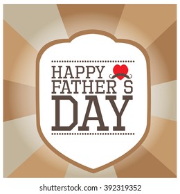 Textured background with a banner with text for father's day celebrations