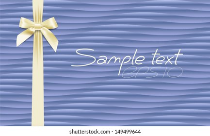 textured background with bow