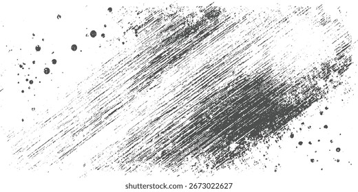 Fondo texturizado con trazos de pincel gris diagonal y manchas oscuras dispersas sobre una superficie blanca.