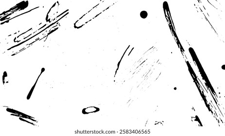 A textured background featuring abstract black brush strokes on a white canvas, creating a dynamic and artistic effect.