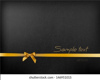  Textured background with a gold bow