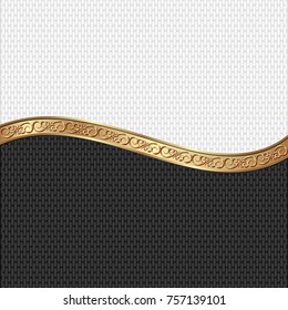 textured background with golden ornaments