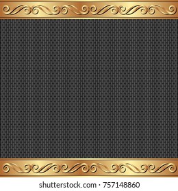 textured background with golden ornaments

