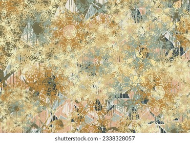 Textured background in golden-pastel tones with geometric elements. Color bursts-beautiful background for fabrics, fashion trends, business concepts, interior solutions, scrapbooking, wallpaper, etc.