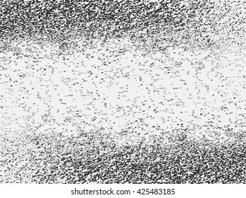 Textured background. Grunge texture in black and white. Vector template. Distressed Effect .