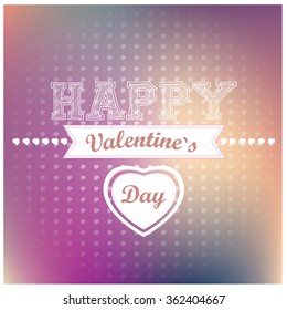 Textured background with hearts and a ribbon for valentine's day