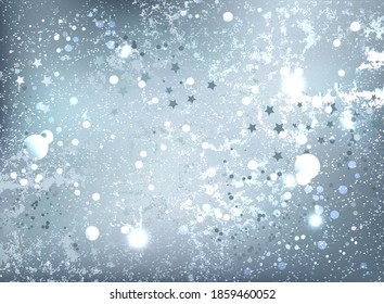 Textured background from light, blue, shiny foil. Trendy shade Cumulus clouds.