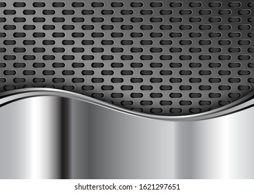 textured background with metal grate