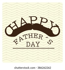 Textured background with a mustache and text for father's day