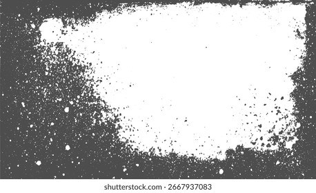 Un fondo texturizado con un patrón de salpicaduras ásperas y moteadas en gris y blanco.
