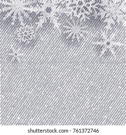 Textured background with snowflakes