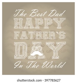 Textured background with text, a glasses and a mustache for father's day celebrations