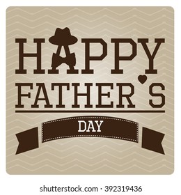 Textured background with text, a hat and a necktie for father's day celebrations