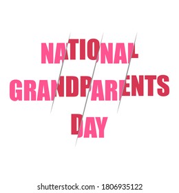 Textured background with text and icons for grandparent's day