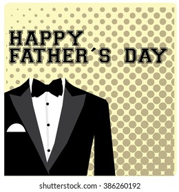 Textured background with text and men's clothes for father's day