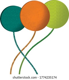 Textured Balloon for designing and arts