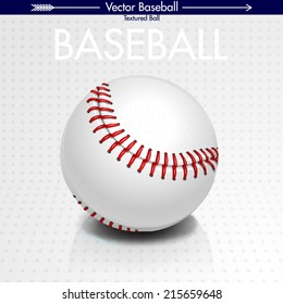 Textured Baseball Ball Icon