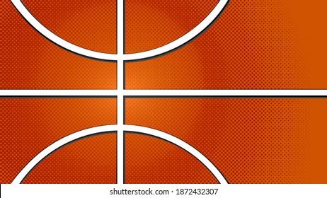 Textured Basketball background,  ball vector illustration