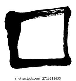 Trazos de tinta negra texturizada adecuados para fondos