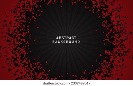 Textured black red grunge background