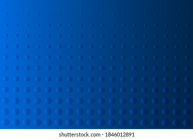 Textured blue background with 3d circles. Abstraction blue background with circles on the surface. Balls on a blue background. Vector illustration.