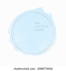 Textured blue background design vector with round silver frame. Perfect design for headline, logo and sale banner. 