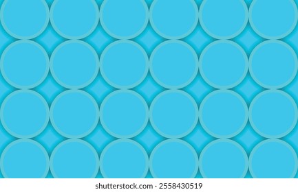 textured blue vector background with a simple and fun repeating circle pattern. blue abstract background for cards, posters, covers, banners or branding