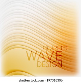 Textured blurred color wave background. Futuristic hi-tech modern business or technology design template