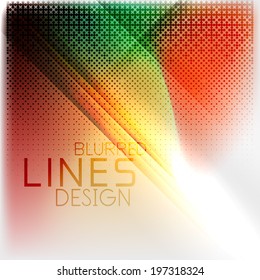 Textured blurred color wave background. Futuristic hi-tech modern business or technology design template